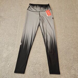 Drakon CoolFit Leggings One Size Gray Black Ombre High‎ Rise Compression NWT